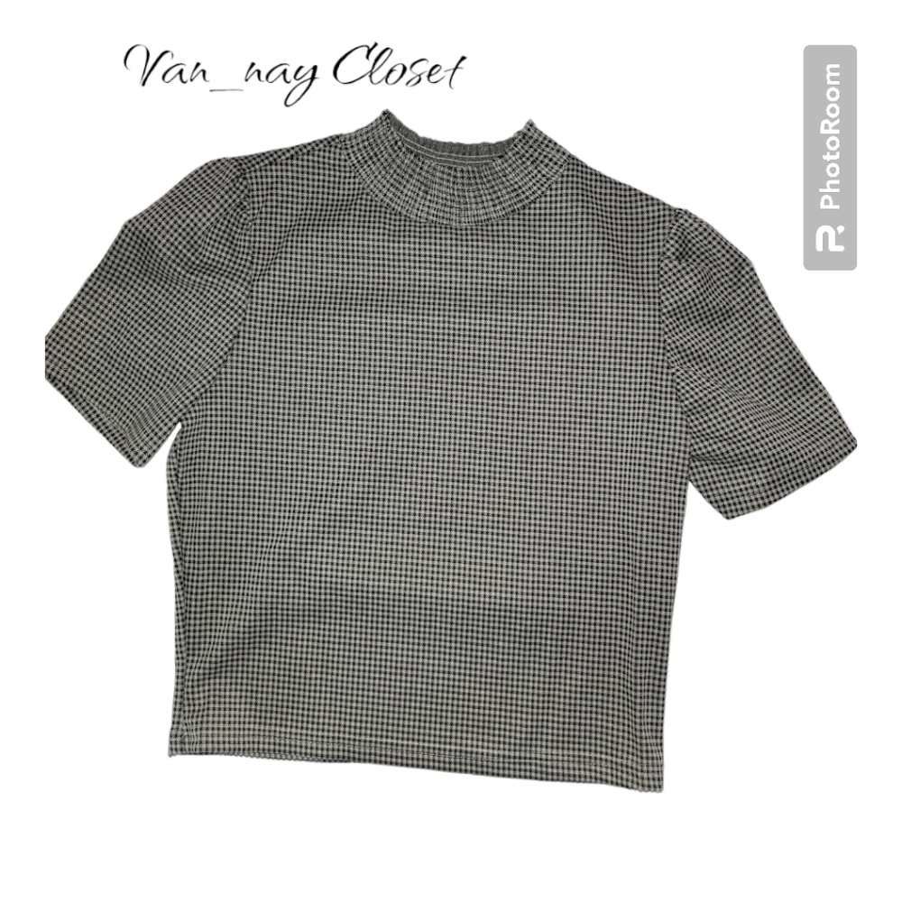 Room Mates checker blouse